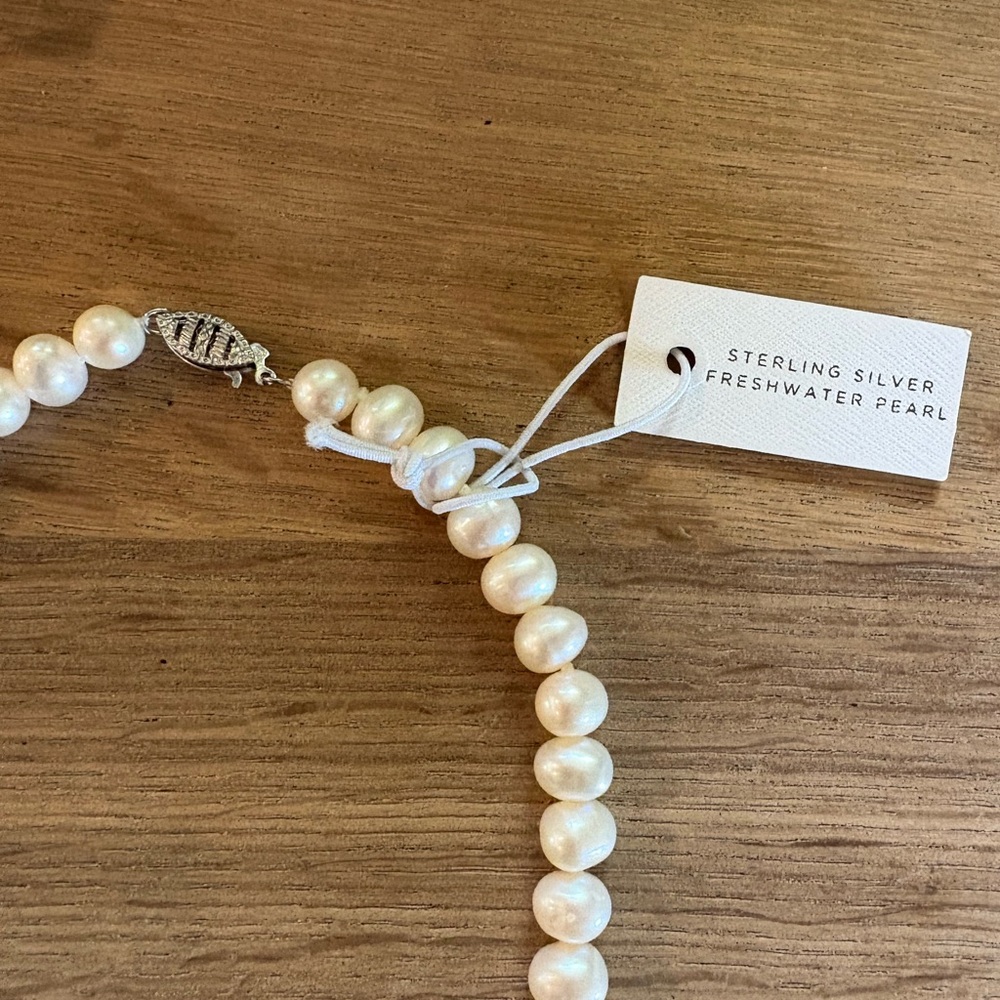 Iris & Lily Sterling Silver Freshwater Pearl Necklace and Bracelet NWT - Picture 4 of 4